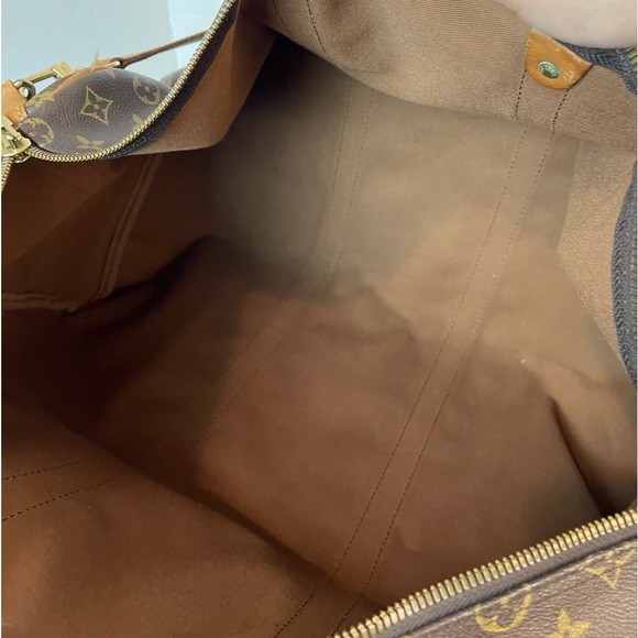 LOUIS VUITTON MONOGRAM KEEPALL 50 BANDOULIERE TRAVEL BAG - Picture 9 of 14